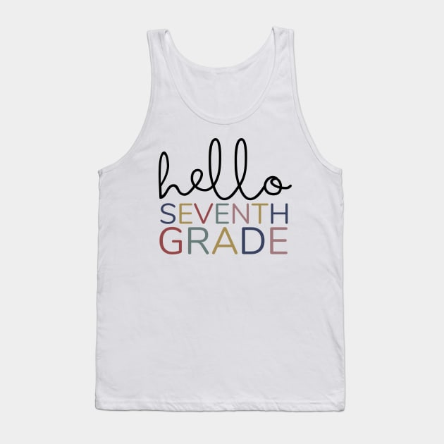 SEVENTH GRADE HELLO Tank Top by Myartstor 